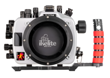 Ikelite 200DL Underwater Housing for Sony a9 III Mirrorless Camera with DL 8 Inch Dome Port and Sony 16-35mm f/2.8 lens, ideal for professional underwater photography