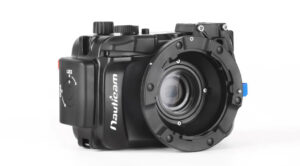 Underwater camera housing designed for optimal performance and protection in underwater photography.