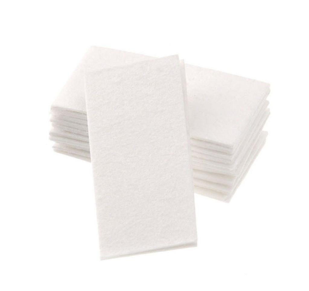 Cleaning supplies for underwater photography gear featuring a stack of cleaning wipes, useful for maintaining the condition of equipment by removing dust and debris.