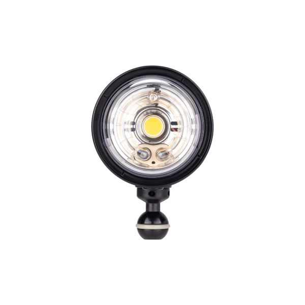 Front view of the AOI Ultra InTeLi Underwater Strobe