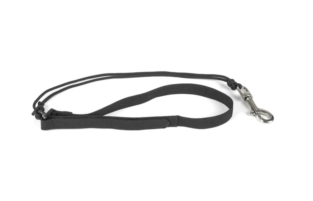Adjustable lanyard with hook for wet lens security