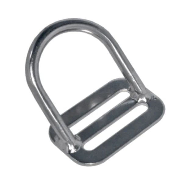 D-ring attachment point for securing underwater camera equipment