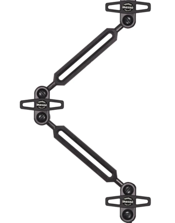 Underwater camera arm system showing ball clamps and arms